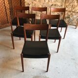 Table à manger scandinave et 6 chaises