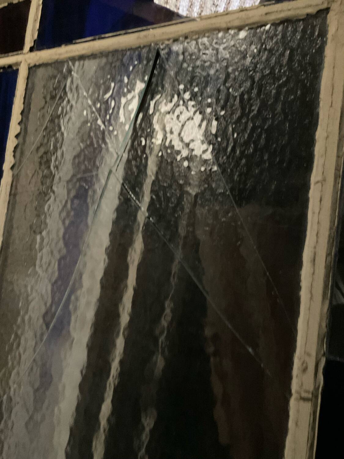 Old glass door L 92 x H 205