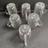 6 anciennes tasses Baccarat taille 6406