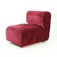 Midcentury Ivan Matusik Velour Lounge Chair From Hotel Kyjev, Czechoslovakia 1970s