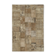Tapis oriental contemporain fait à la main 201 cm x 301 cm marron patchwork tapis