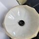 Mini yellow opaline Art Deco pendant with facets