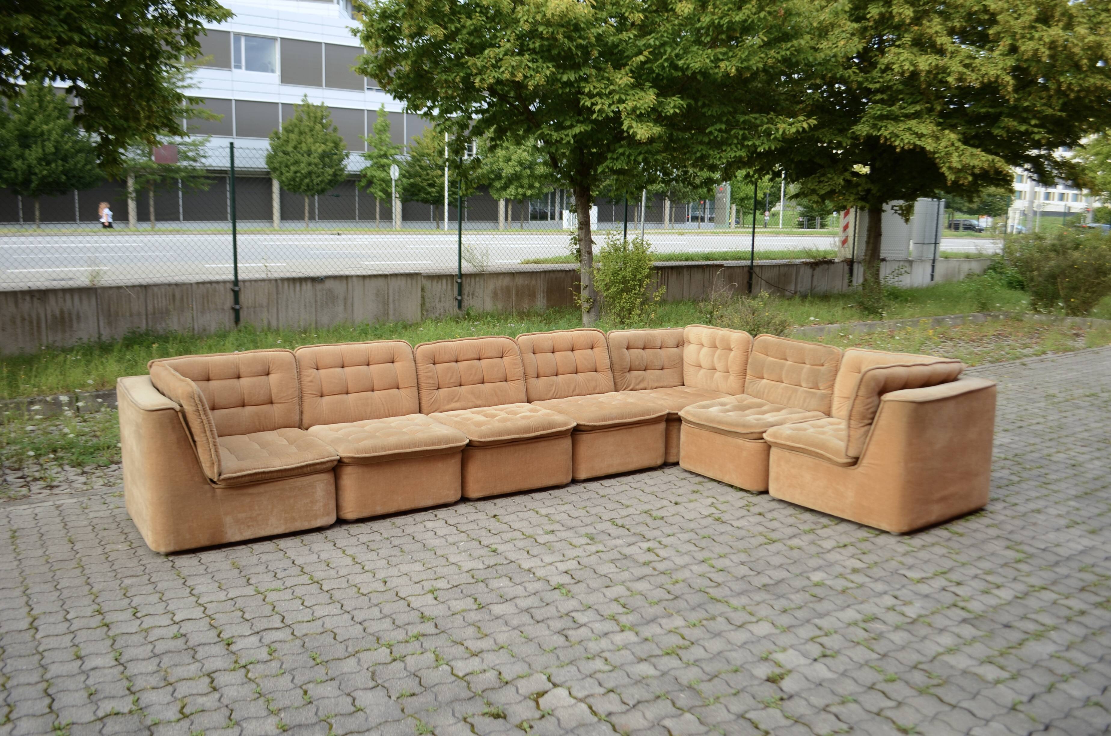 Vintage Modular Sofa 70ties champagne