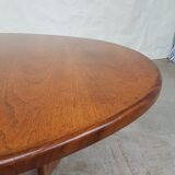 Vtg mid century g plan fresco teak extending 4 - 6 seat oval dining table retro