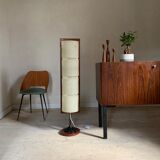 Totem floor lamp in teak and vintage perspex
