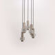 Vintage Chandelier Cascade Hanging Lamp with 5 lamps, 1960