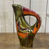 Orangeade Vallauris service from the 70s - 1 pitcher + 5 glasses