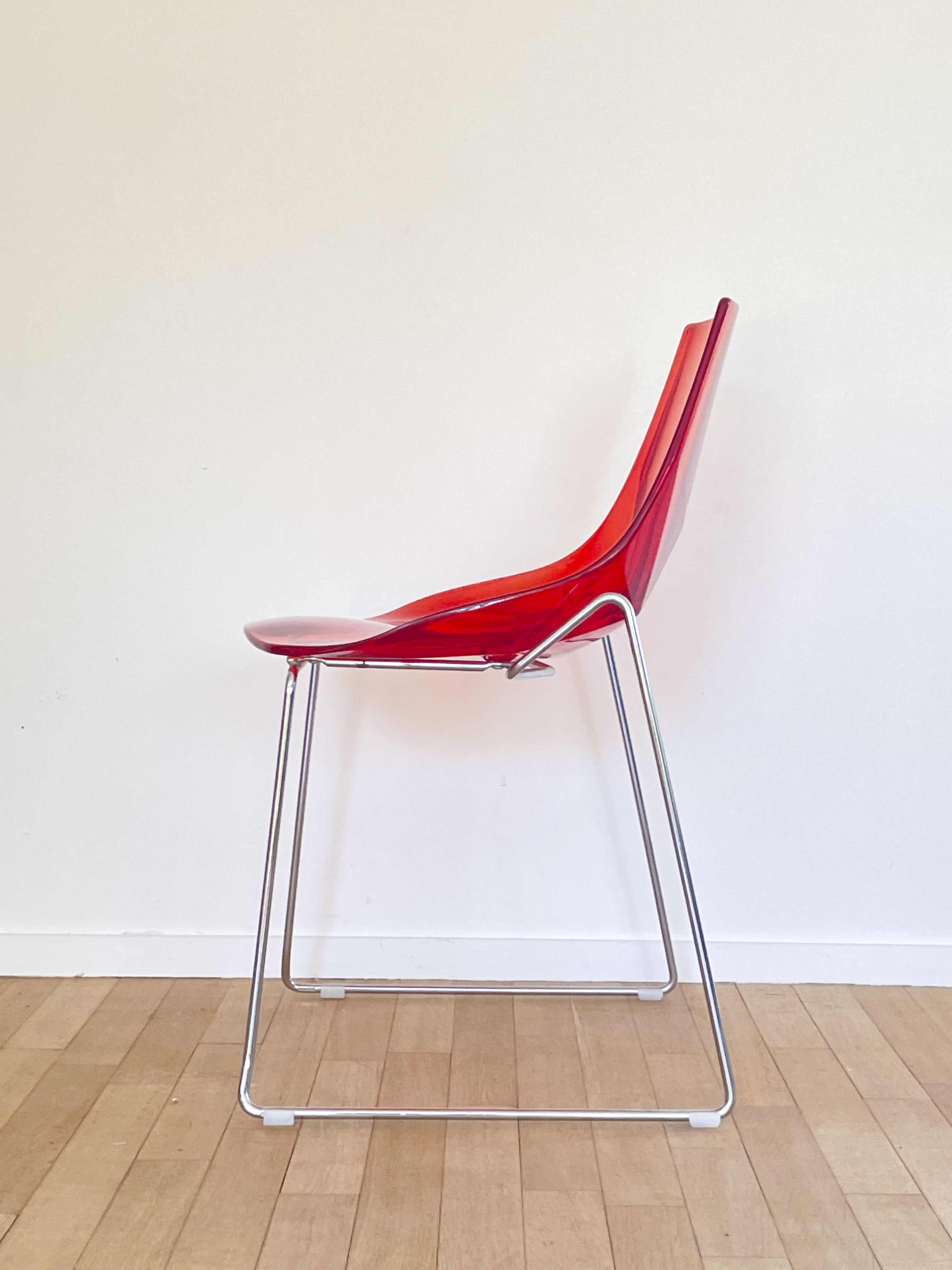 Lot 4 chairs Dal Segno red