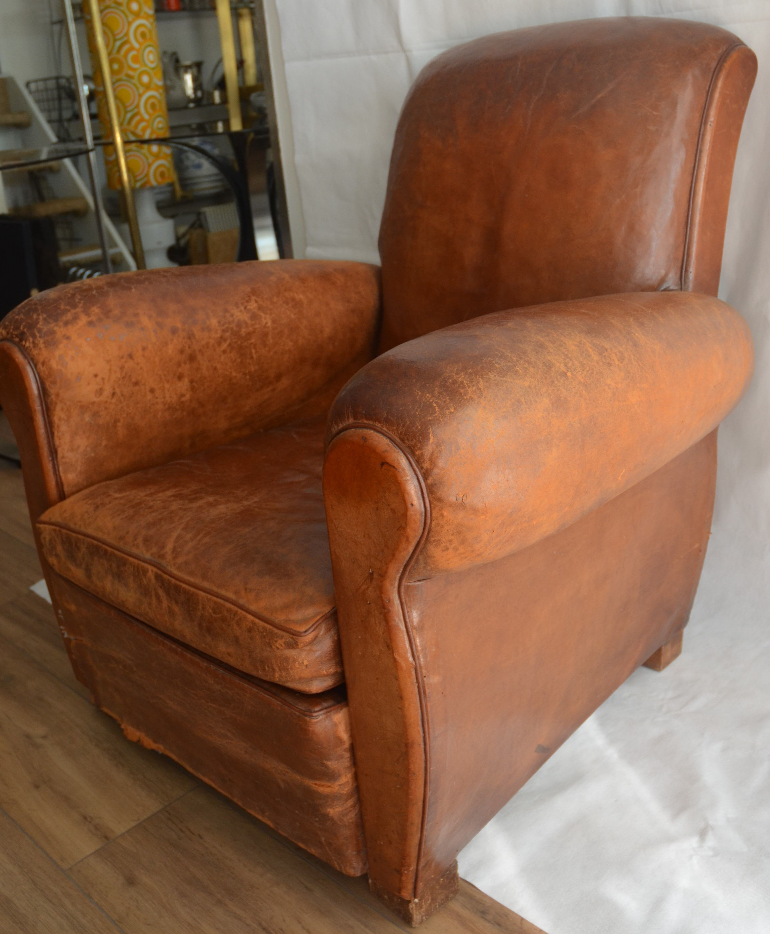 Leather armchair