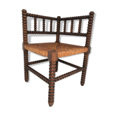 Vintage wooden corner chair turns, 50/60