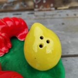 Vallauris condiment set salt pepper mustard