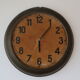 Brass wall clock 1950