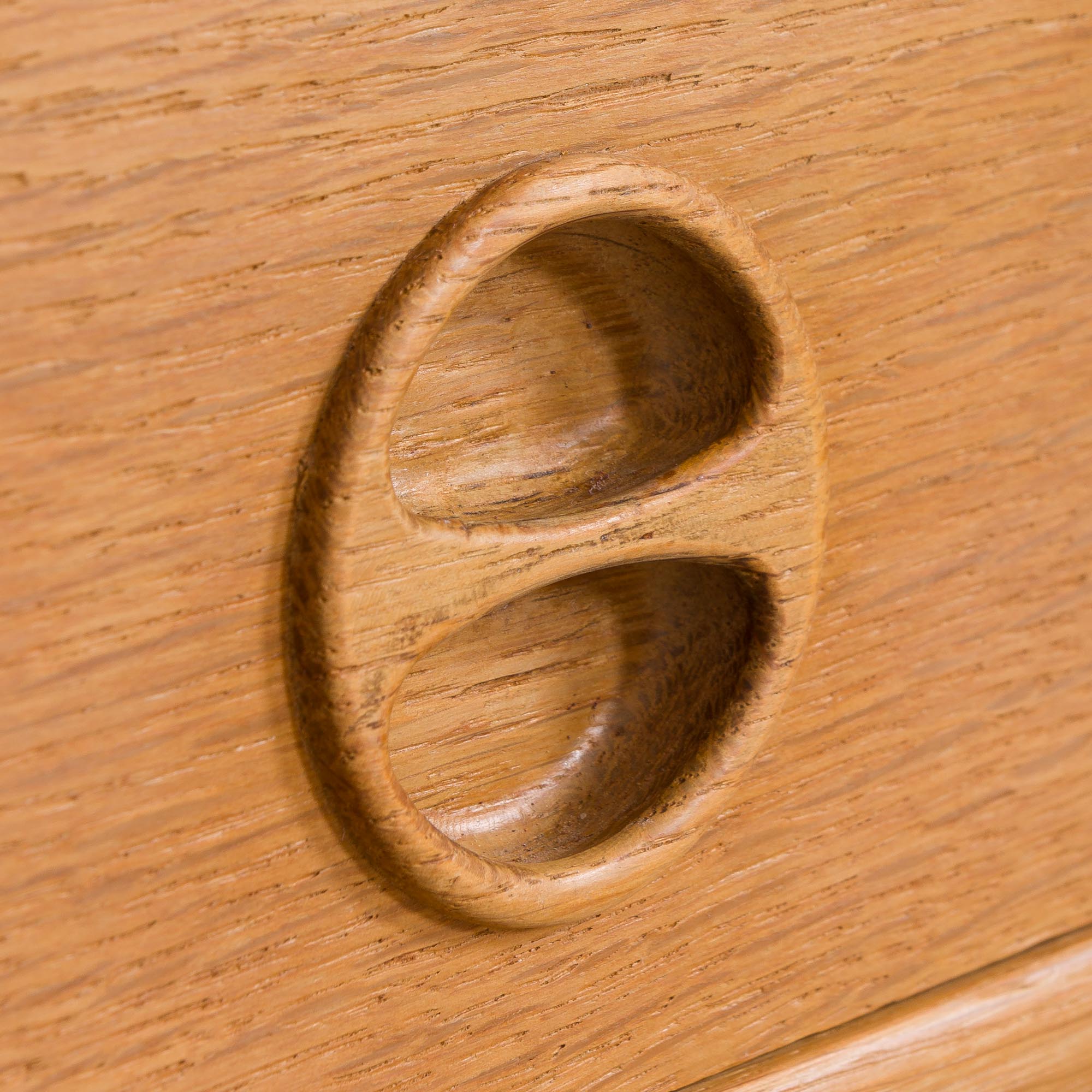 Two-bay oak wall unit by Sven Andersen, Norway 1970