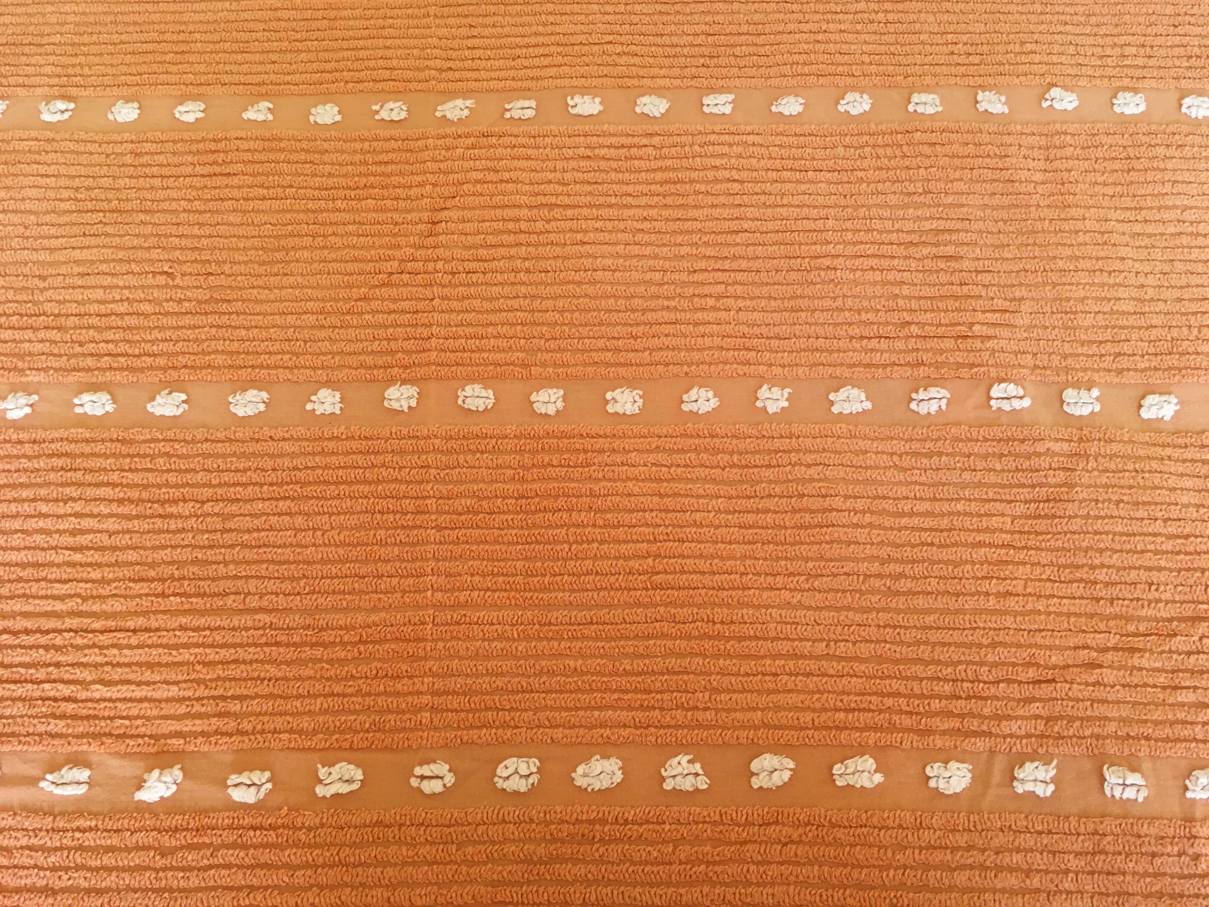 Candelwick plaid bedspread