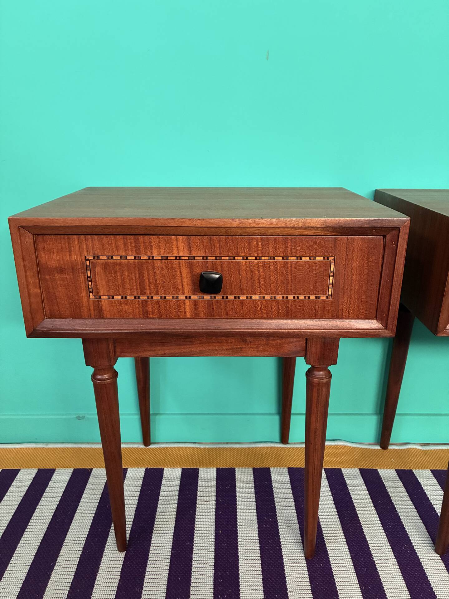 Pair of vintage Scandinavian bedside tables