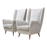 Pair of Italian Lounge Chairs attrib. to Gio Ponti for ISA Bergamo 1950s