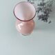Old vase in pink opaline