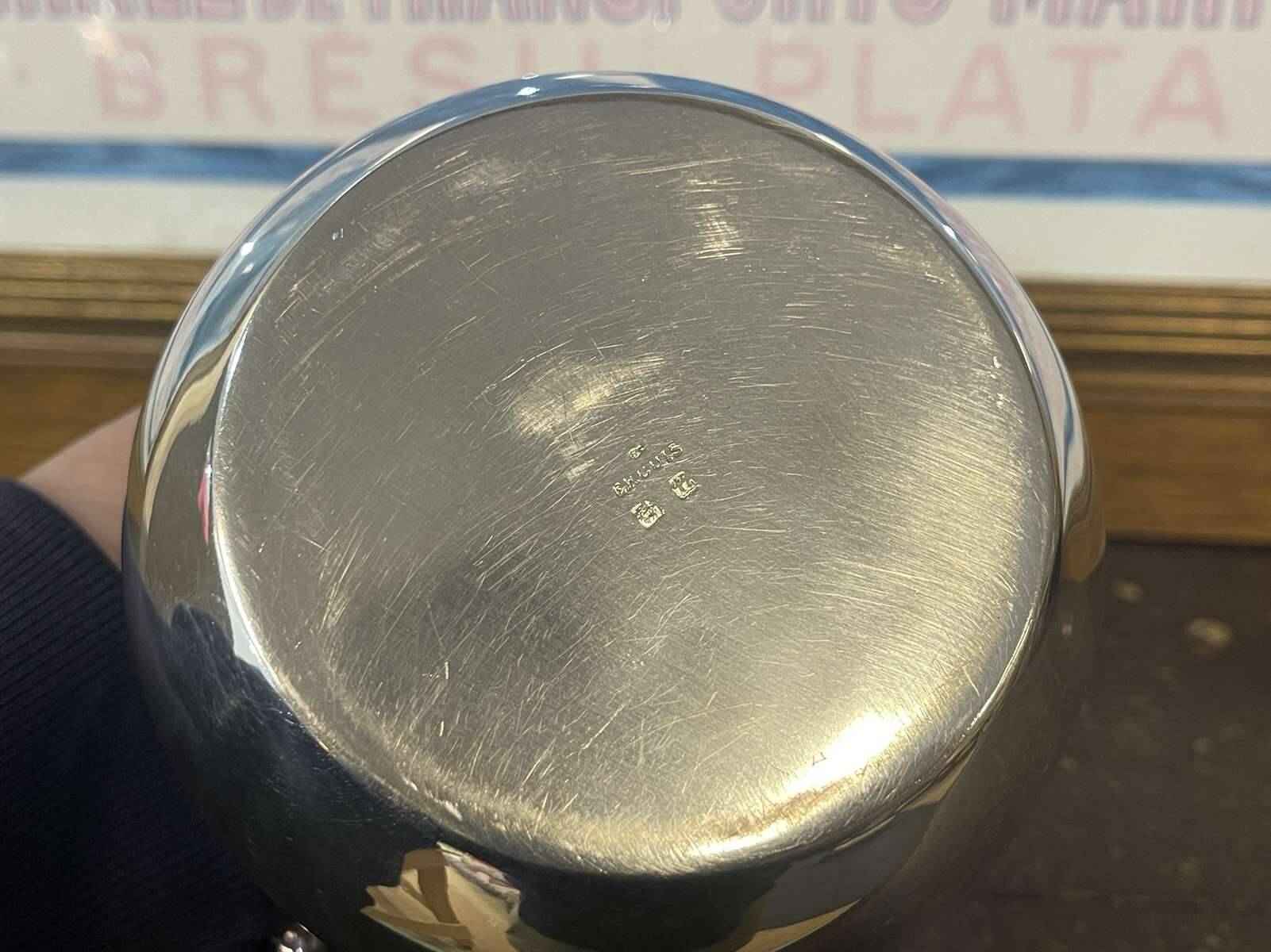 Ercuis silver-plated sugar bowl