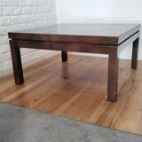 Brown lacquered designer coffee table