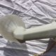 Porcelain and frosted glass wall light