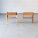 Set of 2 bedside tables by AB Carlström & co, Sweden, 1950s