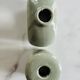 Set of 2 minimalist ceramic candle holders