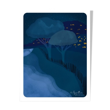 Illustration "palombaggia, at night" a4