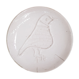 LECUYER ceramic plate with bird decoration
