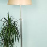 Brass and glass floor lamp