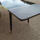 Table mid-low formica feet compass glass tray - vintage 1960
