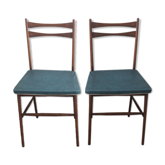 Paire de chaises scandinaves des années 50/60