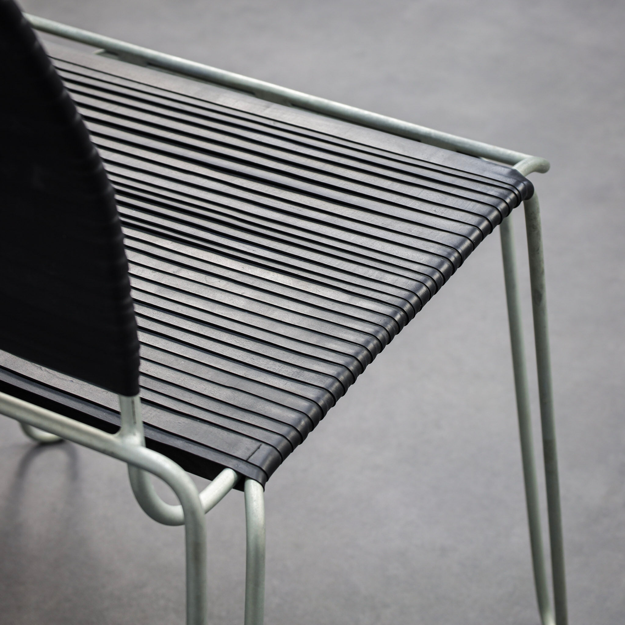 Rare pair of “Rubber Band” chairs by Tom Dixon