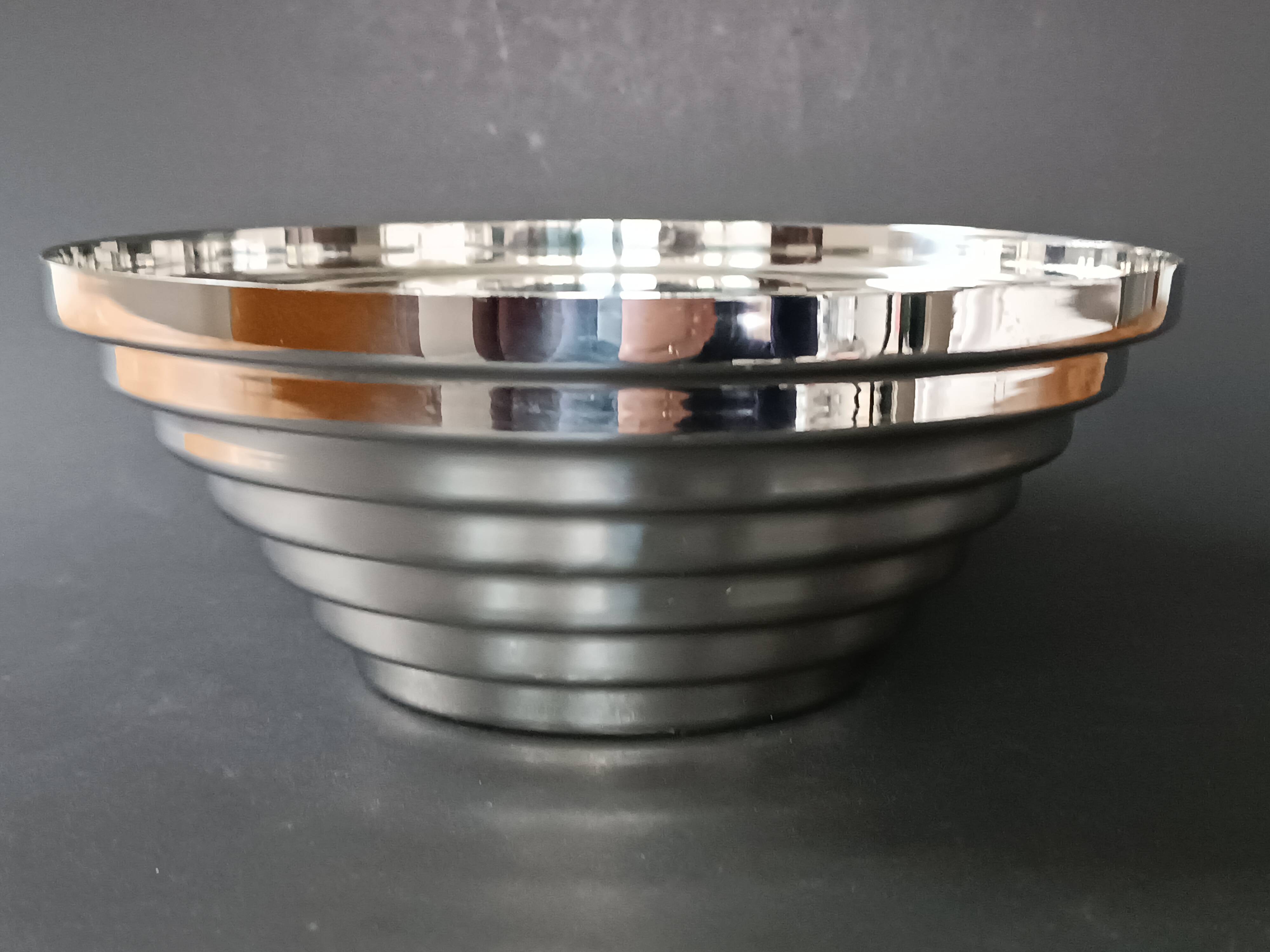 Corbeille Maya vintage par Giulio Confalonieri pour Alessi