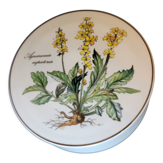 Boîte ronde en porcelaine Villeroy & Boch collection Botanica Agrimonia Eupatora