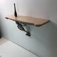Wrought iron wall console