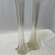 Pair of large glass soliflore vase