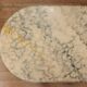 Coffee table in gilded bronze and marble