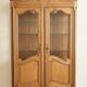 Display cabinet / bonnetière in cherry wood, Louis XV style, very good condition.