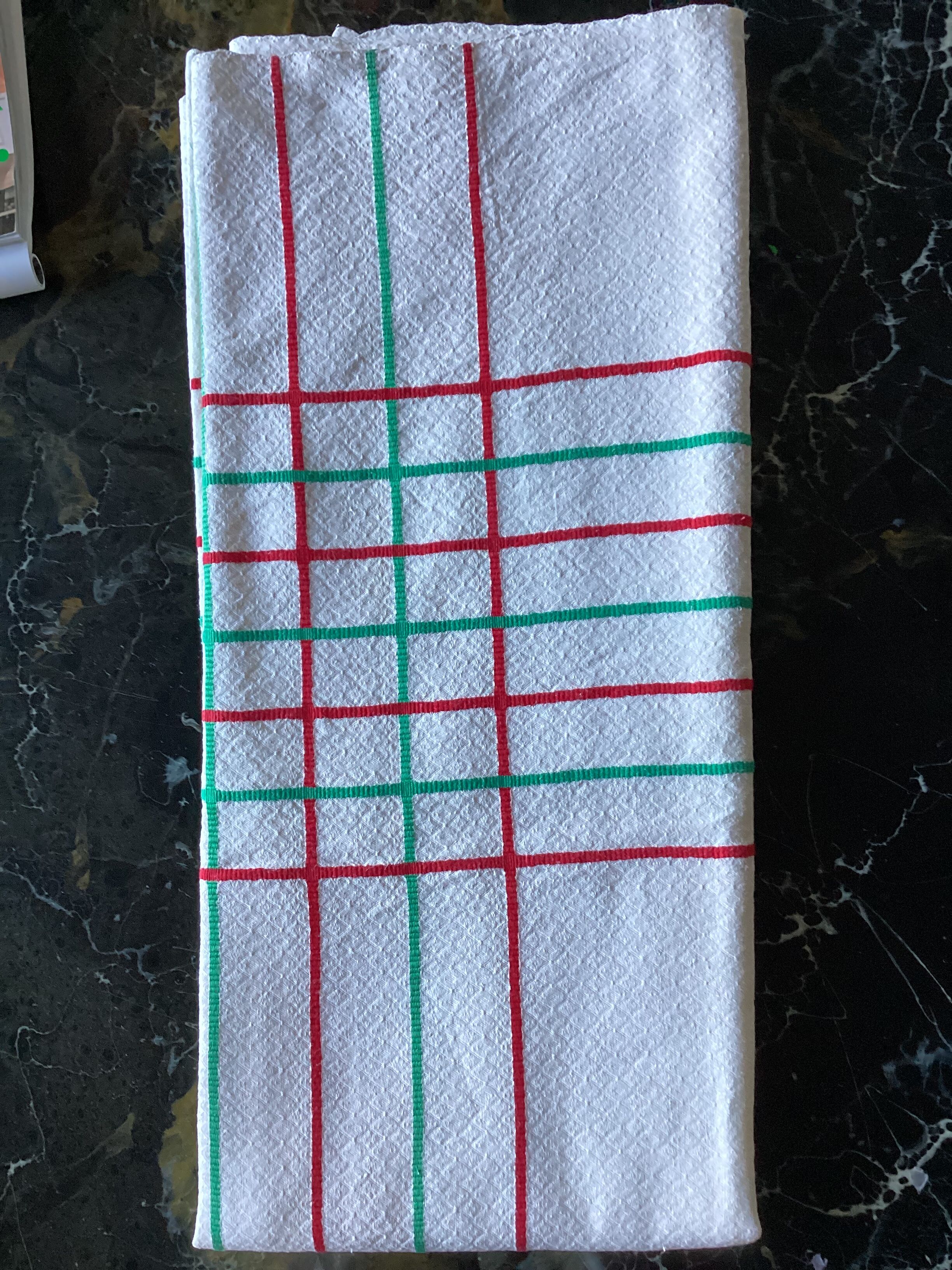 White tablecloth in cotton / vintage linen dimension: height 220cm- width -125cm-