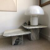 Set coffee tables in marble 1970