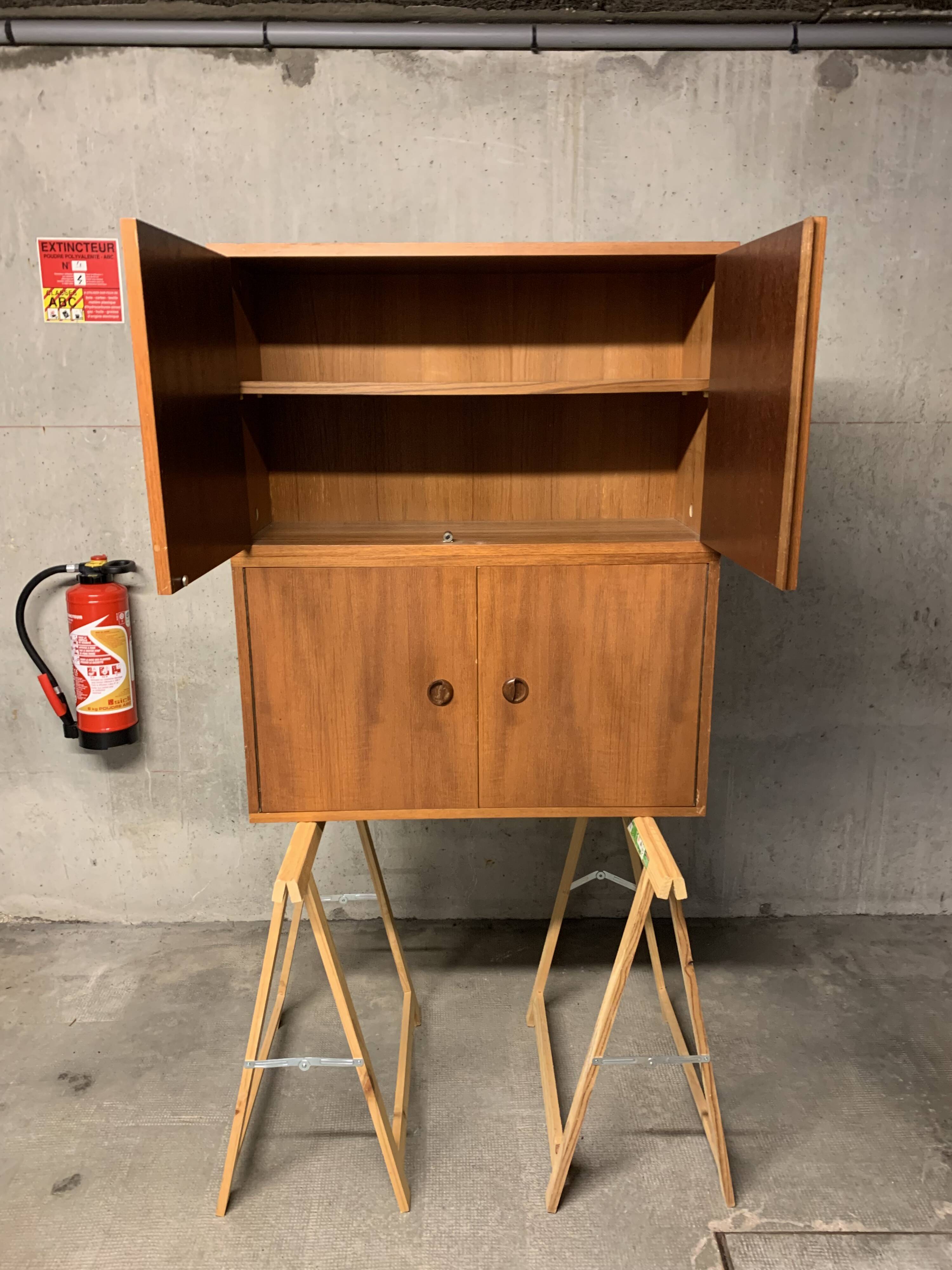 Pair of Scandinavian Danish Retro Vintage Shelving Furniture