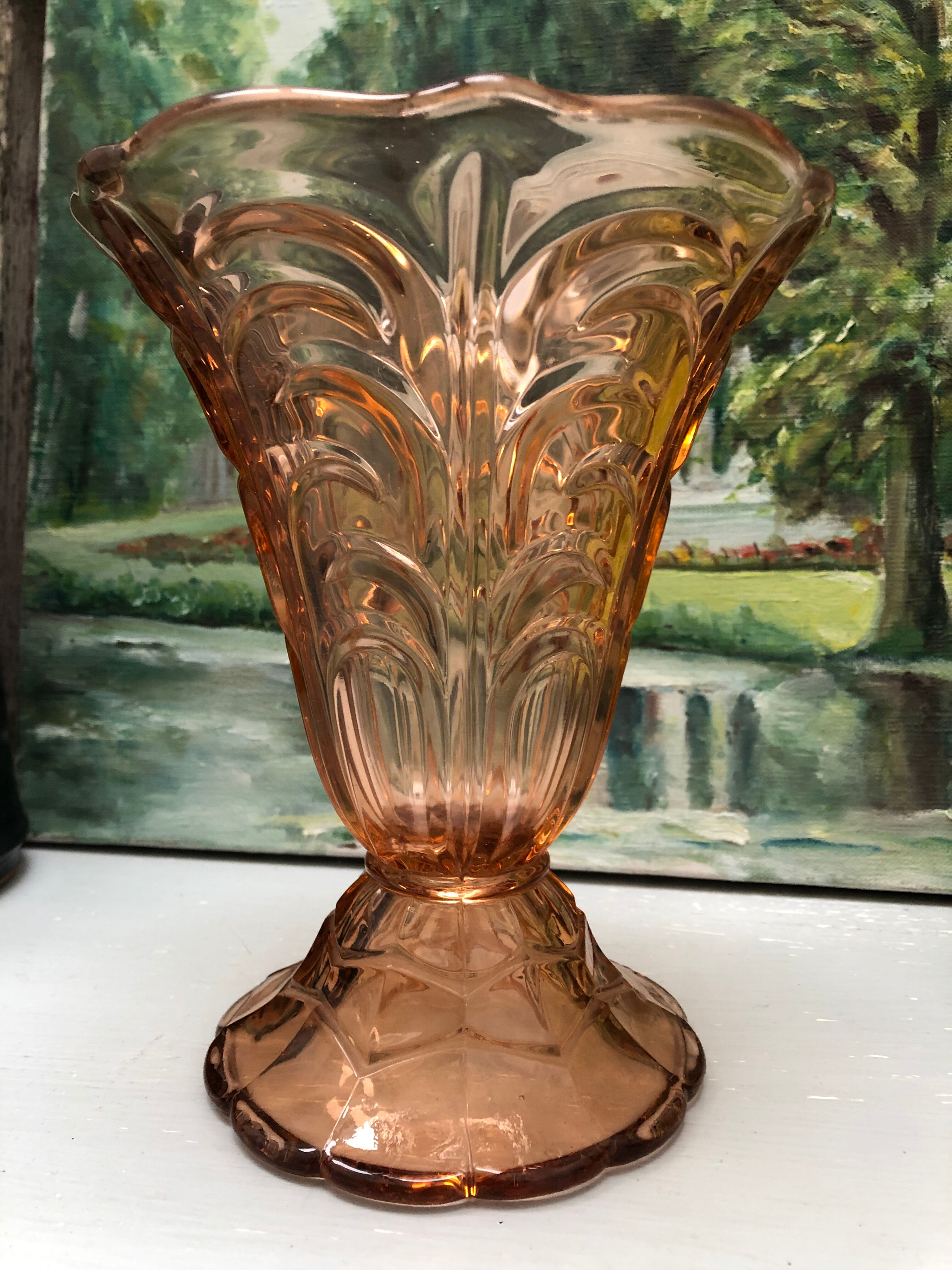 Rosaline-colored vase
