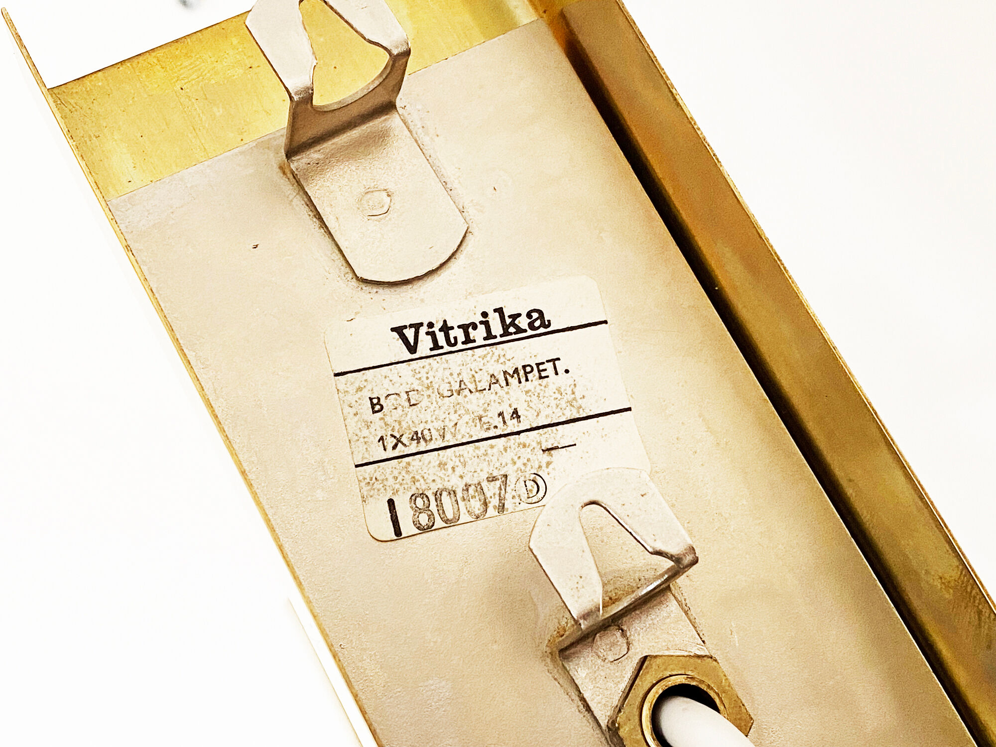 Pair of wall lights/sconces "Bodegalampet" by Vitrika. Denmark 1970s