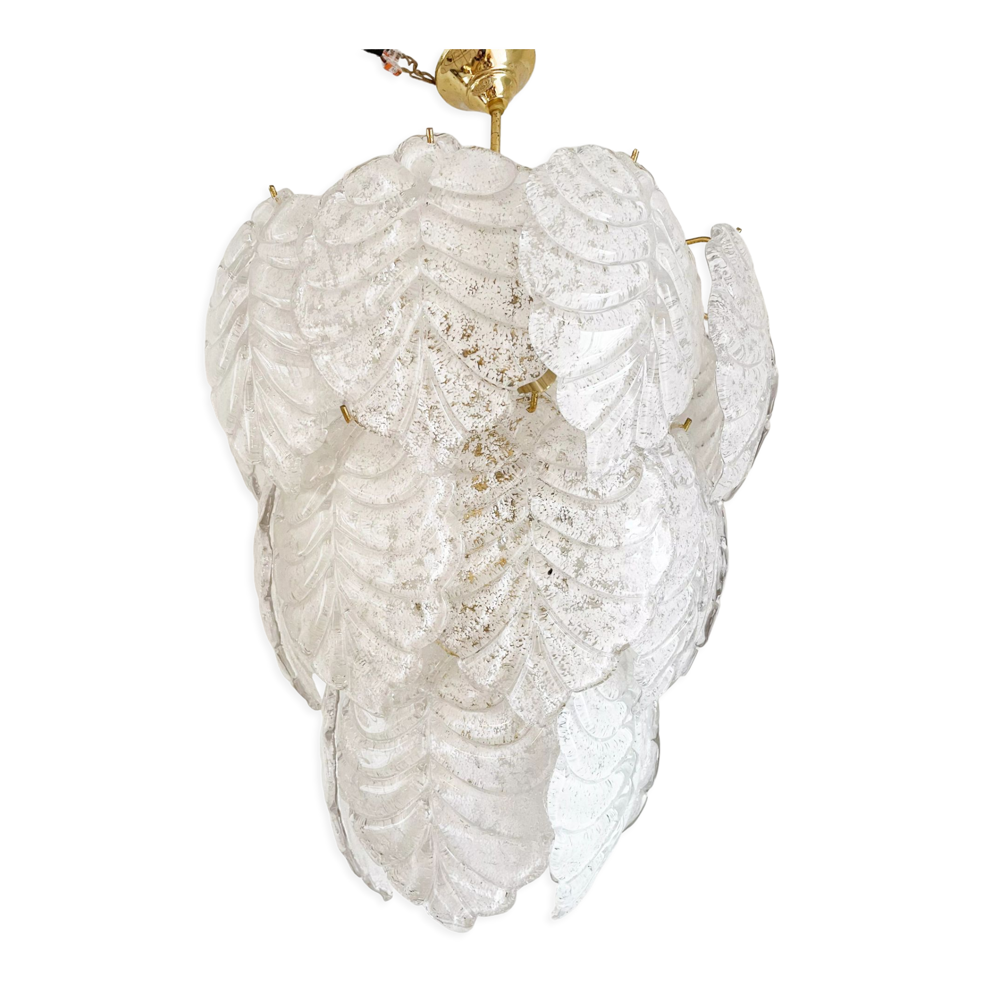 Murano leaf chandelier, 1970s