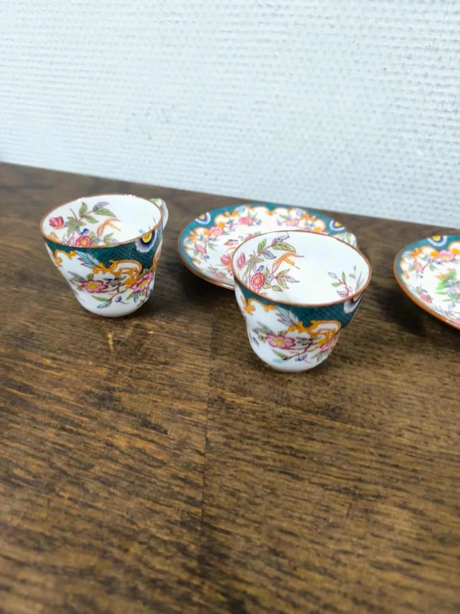 Lot de 2 tasses Sarreguemines minton 215