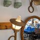 Pair of green porcelain wall lights IFO Bernadotte