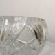 Bol en cristal de plomb vintage des années 1970 : pièce maîtresse de table bohémienne