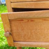 Old wooden nightstand