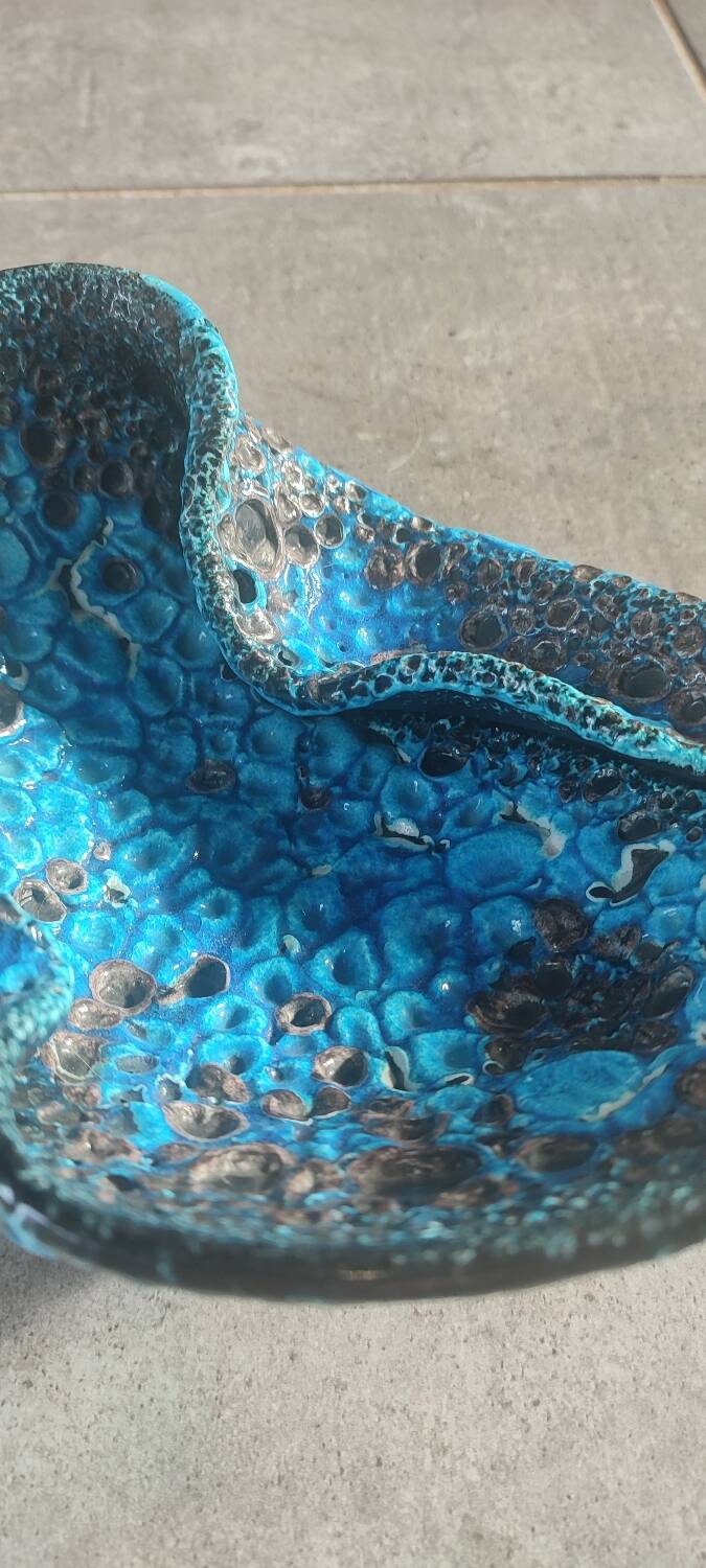 Fat Lava ceramic vase The Cyclops, Glaciers Enamels 1960s