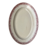 Grand plat de service Terre de fer oval Saint Amand modèle Maroc